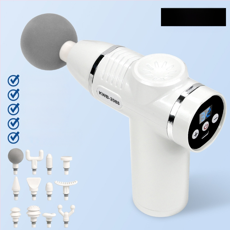 12 galvu masažo įrenginys su LCD, 32 greičiai, įkraunama baterija 800-1000 mAh, tylus