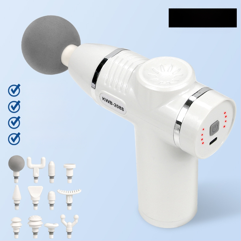 12 galvu masažo įrenginys su LCD, 32 greičiai, įkraunama baterija 800-1000 mAh, tylus