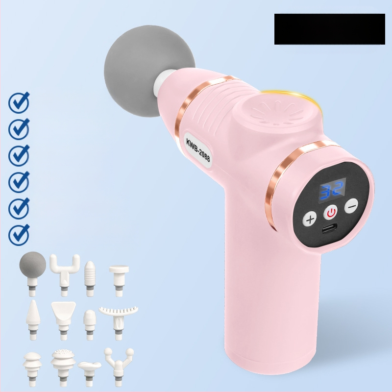 12 galvu masažo įrenginys su LCD, 32 greičiai, įkraunama baterija 800-1000 mAh, tylus