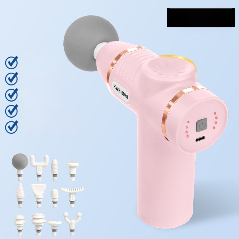 12 galvu masažo įrenginys su LCD, 32 greičiai, įkraunama baterija 800-1000 mAh, tylus