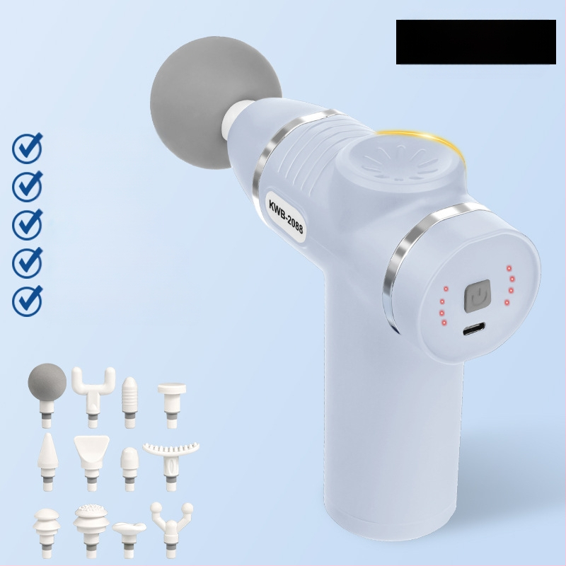 12 galvu masažo įrenginys su LCD, 32 greičiai, įkraunama baterija 800-1000 mAh, tylus