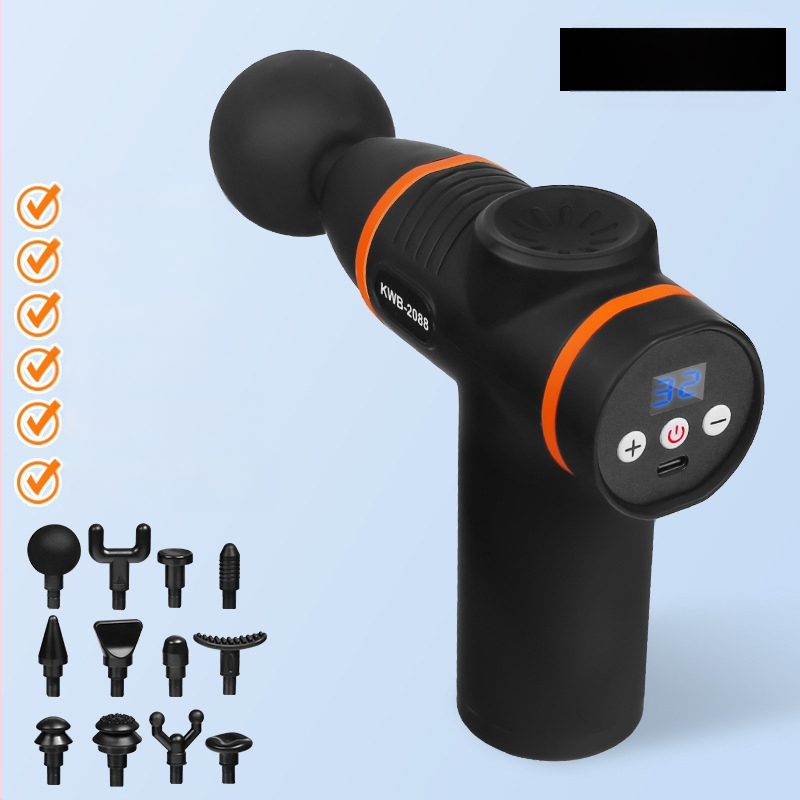 12 galvu masažo įrenginys su LCD, 32 greičiai, įkraunama baterija 800-1000 mAh, tylus