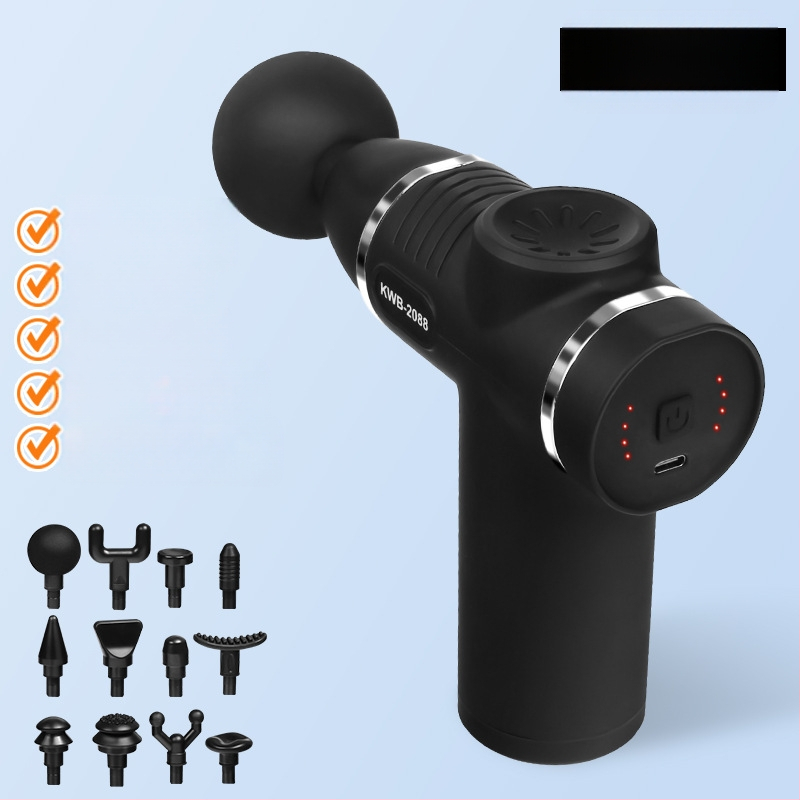 12 galvu masažo įrenginys su LCD, 32 greičiai, įkraunama baterija 800-1000 mAh, tylus