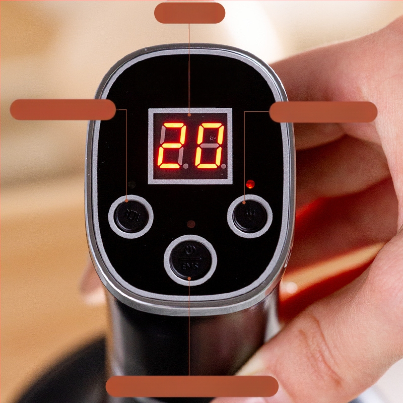 Elektrinė meridijaninė šepetėlis ir pilvo masažuoklis su 20 greičiais, šviesos terapija ir karštasis kompresas – namų naudojimui (20 greičių; šviesos terapija; karštasis kompresas)