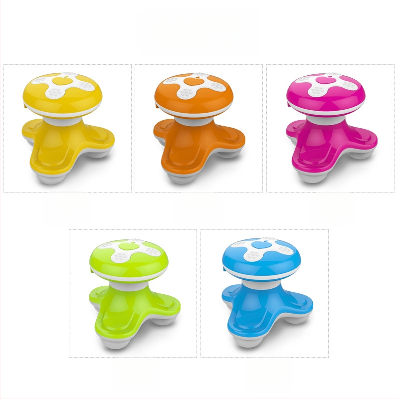 XF-6901 Mini USB masažuoklis – vibracinis masažas, 3 kontaktiniai taškai, trijų kojų trikampio dizainas, tinka kaklui, nugarai, juosmeniui, klubams, kojoms ir pėdoms