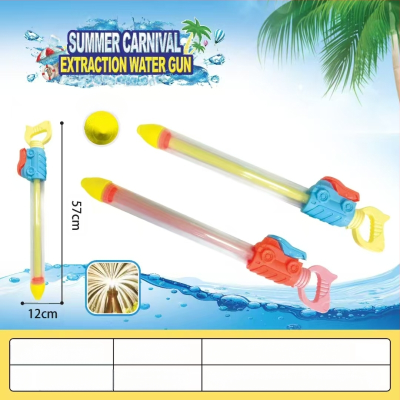 Vízipisztoly játék vízcsatákhoz, magasnyomású, kihúzható dizájn, műanyagból, 3C tanúsítvány: 2022182202029400, 7–14 éveseknek