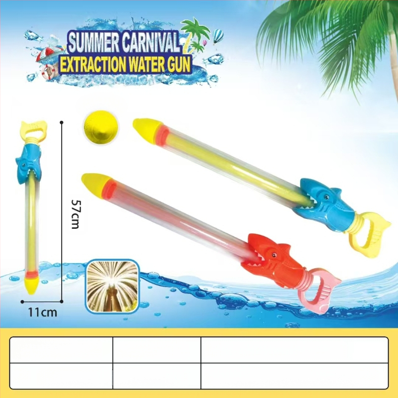 Vízipisztoly játék vízcsatákhoz, magasnyomású, kihúzható dizájn, műanyagból, 3C tanúsítvány: 2022182202029400, 7–14 éveseknek