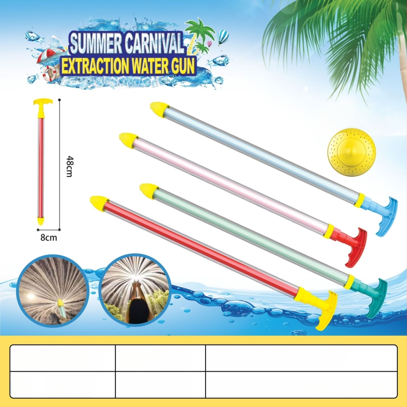 Vízipisztoly játék vízcsatákhoz, magasnyomású, kihúzható dizájn, műanyagból, 3C tanúsítvány: 2022182202029400, 7–14 éveseknek
