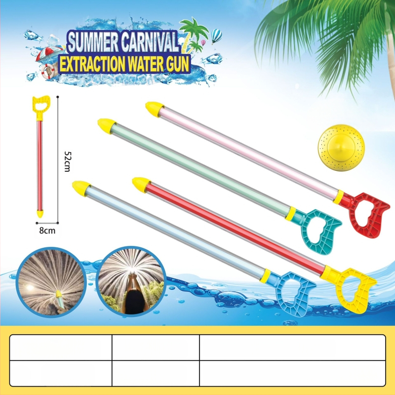 Vízipisztoly játék vízcsatákhoz, magasnyomású, kihúzható dizájn, műanyagból, 3C tanúsítvány: 2022182202029400, 7–14 éveseknek