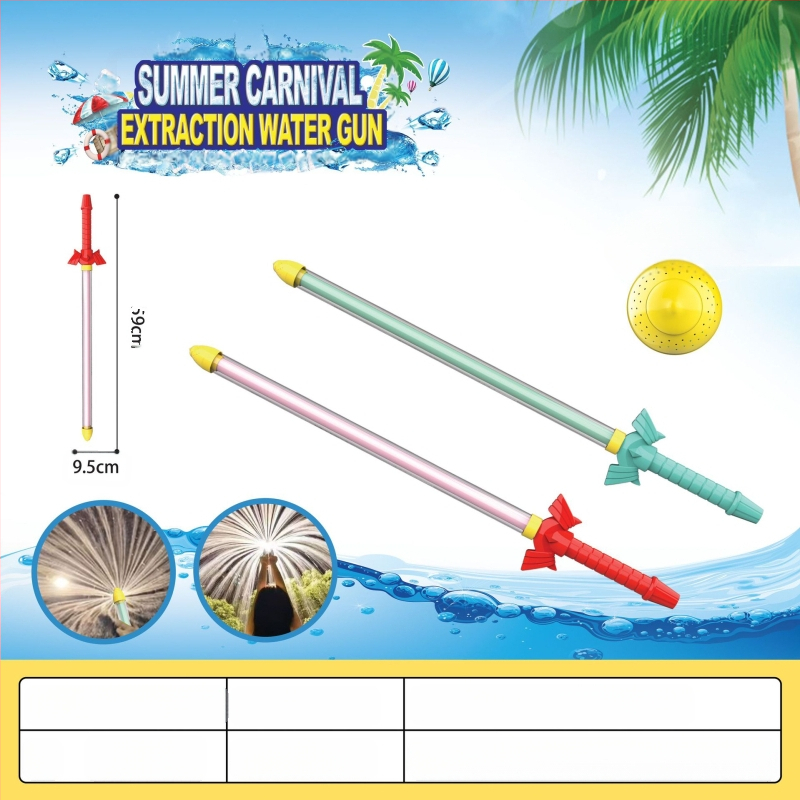 Vízipisztoly játék vízcsatákhoz, magasnyomású, kihúzható dizájn, műanyagból, 3C tanúsítvány: 2022182202029400, 7–14 éveseknek