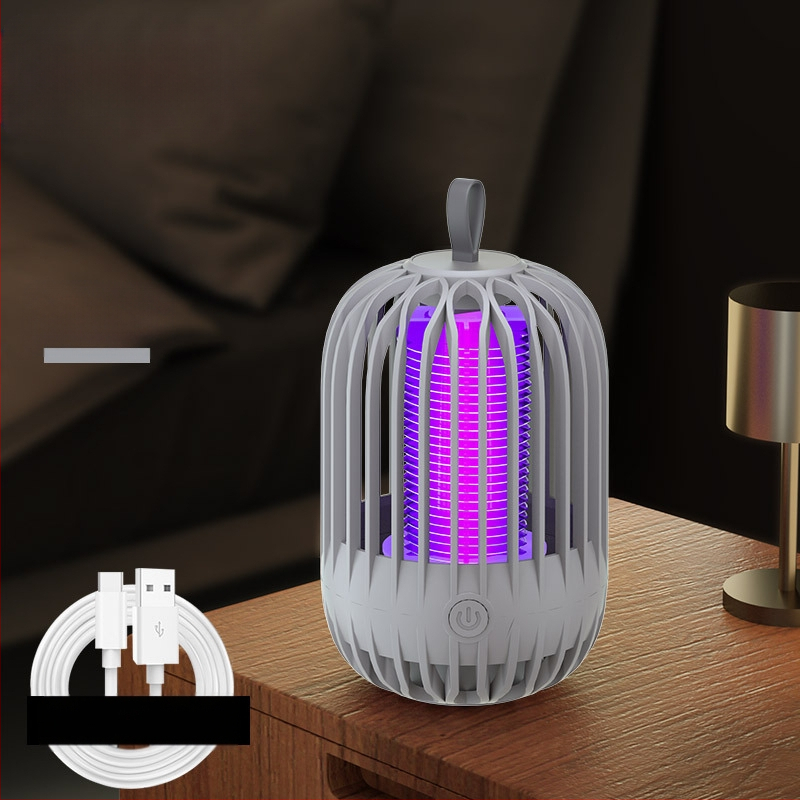 Ηλεκτρική λάμπα εξόντωσης κουνουπιών με USB φόρτιση και ενσωματωμένη μπαταρία – παγίδευση με φως και ηλεκτρικό σοκ, κατάλληλη για εσωτερικούς και εξωτερικούς χώρους