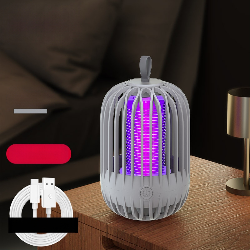 Ηλεκτρική λάμπα εξόντωσης κουνουπιών με USB φόρτιση και ενσωματωμένη μπαταρία – παγίδευση με φως και ηλεκτρικό σοκ, κατάλληλη για εσωτερικούς και εξωτερικούς χώρους