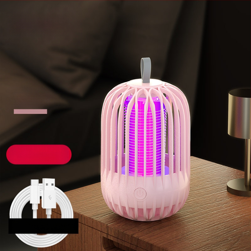 Ηλεκτρική λάμπα εξόντωσης κουνουπιών με USB φόρτιση και ενσωματωμένη μπαταρία – παγίδευση με φως και ηλεκτρικό σοκ, κατάλληλη για εσωτερικούς και εξωτερικούς χώρους