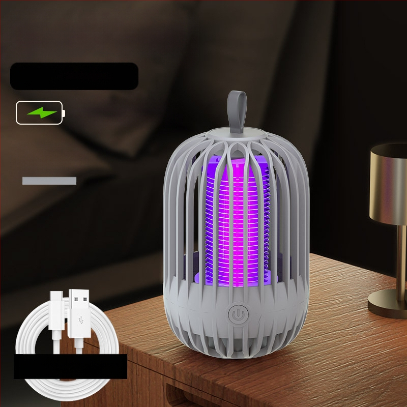 Ηλεκτρική λάμπα εξόντωσης κουνουπιών με USB φόρτιση και ενσωματωμένη μπαταρία – παγίδευση με φως και ηλεκτρικό σοκ, κατάλληλη για εσωτερικούς και εξωτερικούς χώρους