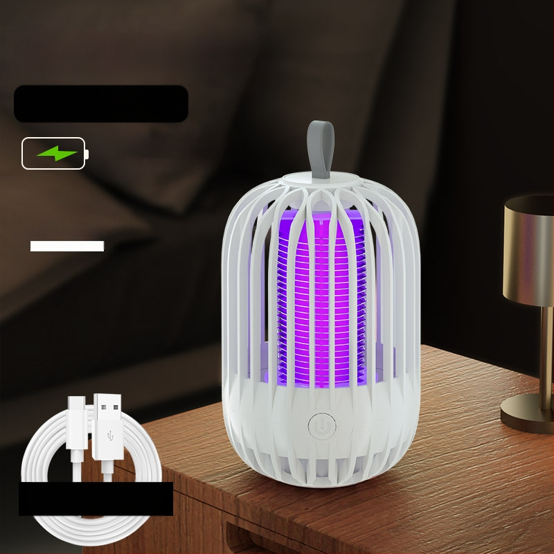 Ηλεκτρική λάμπα εξόντωσης κουνουπιών με USB φόρτιση και ενσωματωμένη μπαταρία – παγίδευση με φως και ηλεκτρικό σοκ, κατάλληλη για εσωτερικούς και εξωτερικούς χώρους