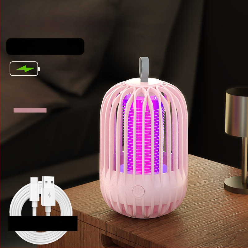 Ηλεκτρική λάμπα εξόντωσης κουνουπιών με USB φόρτιση και ενσωματωμένη μπαταρία – παγίδευση με φως και ηλεκτρικό σοκ, κατάλληλη για εσωτερικούς και εξωτερικούς χώρους