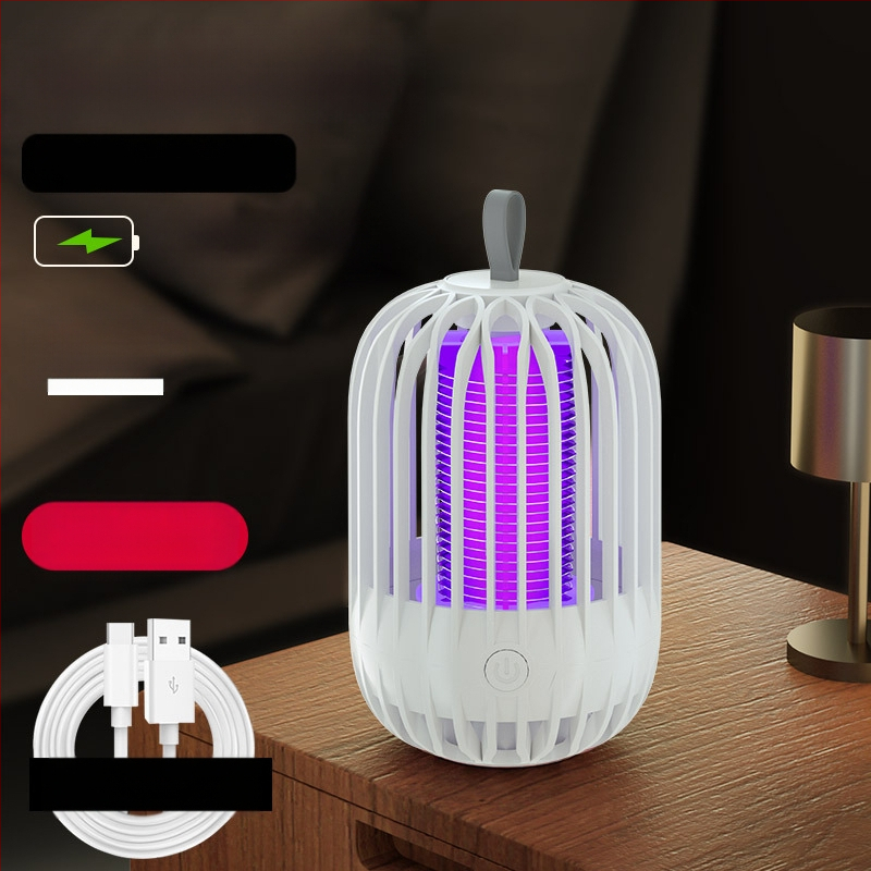 Ηλεκτρική λάμπα εξόντωσης κουνουπιών με USB φόρτιση και ενσωματωμένη μπαταρία – παγίδευση με φως και ηλεκτρικό σοκ, κατάλληλη για εσωτερικούς και εξωτερικούς χώρους