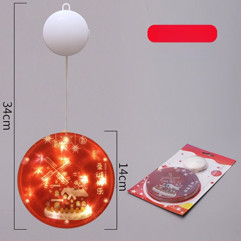 LED ледена лента за снежен човек – вътрешна коледна украса, модел: цветни дискове с пет висящи елемента; G4 гнездо, 5V, IP65