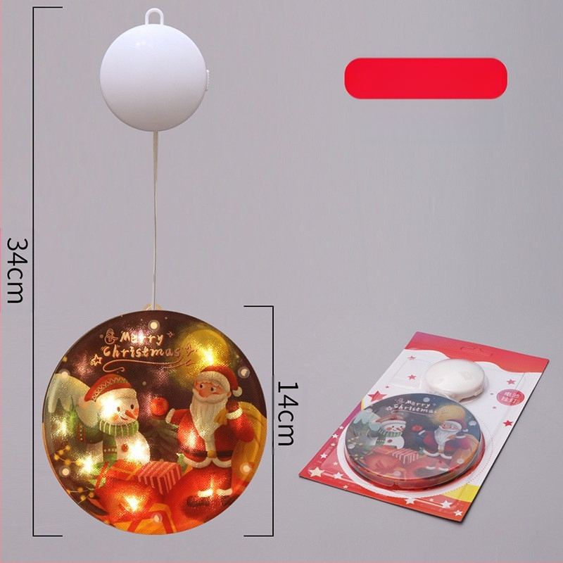 LED ледена лента за снежен човек – вътрешна коледна украса, модел: цветни дискове с пет висящи елемента; G4 гнездо, 5V, IP65