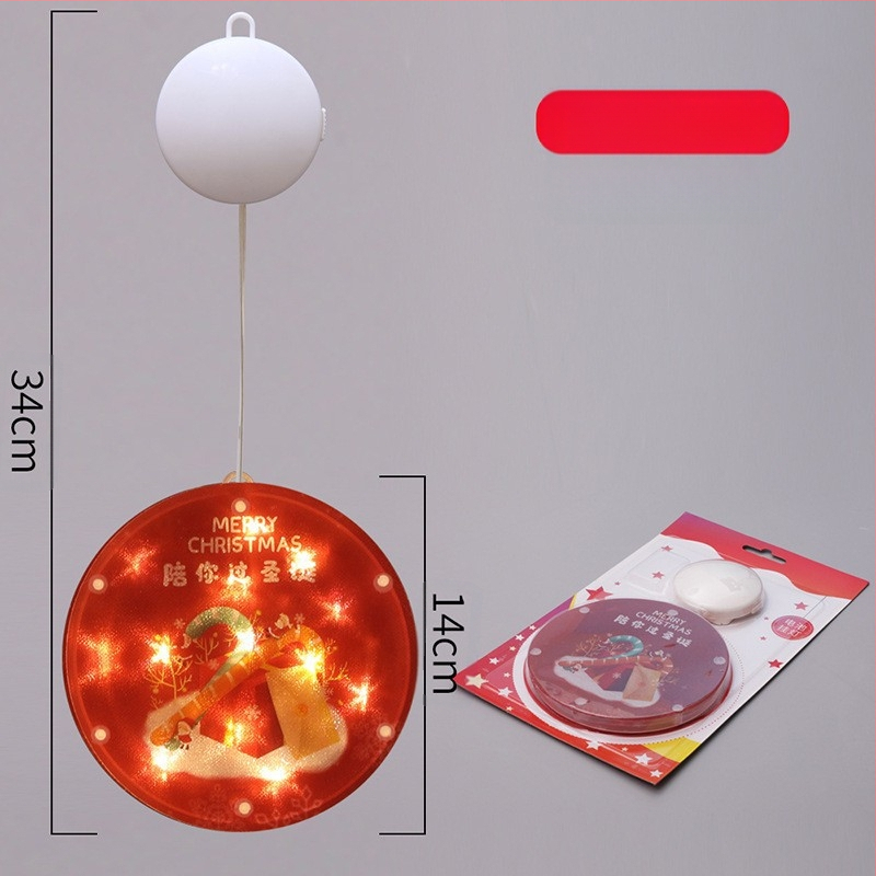 LED ледена лента за снежен човек – вътрешна коледна украса, модел: цветни дискове с пет висящи елемента; G4 гнездо, 5V, IP65