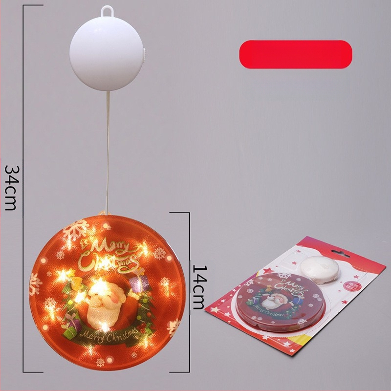 LED ледена лента за снежен човек – вътрешна коледна украса, модел: цветни дискове с пет висящи елемента; G4 гнездо, 5V, IP65