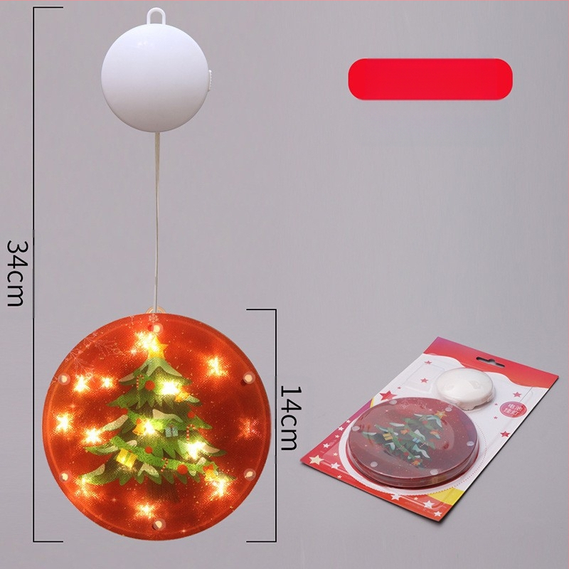 LED ледена лента за снежен човек – вътрешна коледна украса, модел: цветни дискове с пет висящи елемента; G4 гнездо, 5V, IP65