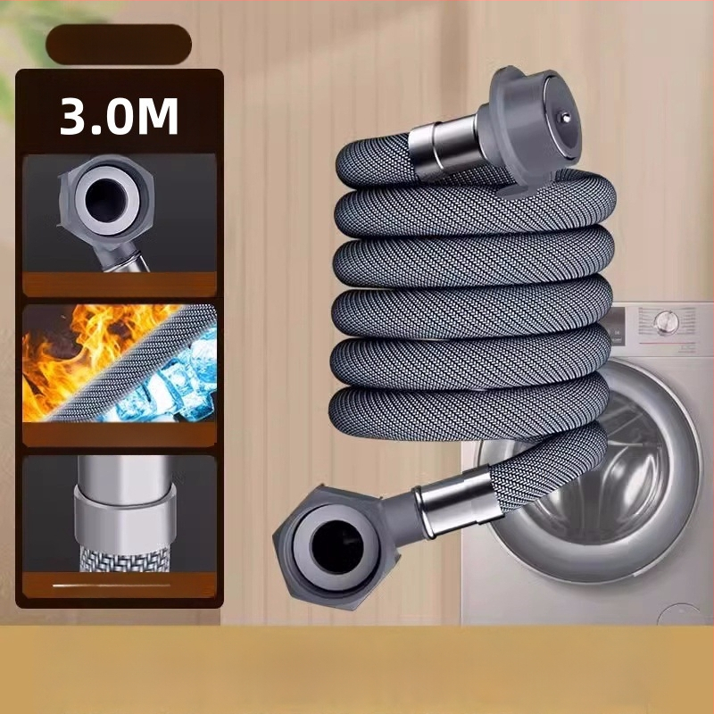 skalbyklės vandens įvado žarnos plėtinys su universaliu jungtimi - PET medžiaga, tiesioginė instaliacija, modelis 8866998, Honglida