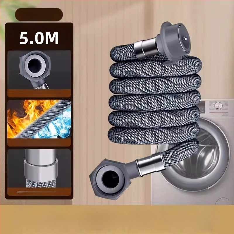 skalbyklės vandens įvado žarnos plėtinys su universaliu jungtimi - PET medžiaga, tiesioginė instaliacija, modelis 8866998, Honglida