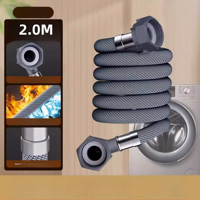 skalbyklės vandens įvado žarnos plėtinys su universaliu jungtimi - PET medžiaga, tiesioginė instaliacija, modelis 8866998, Honglida