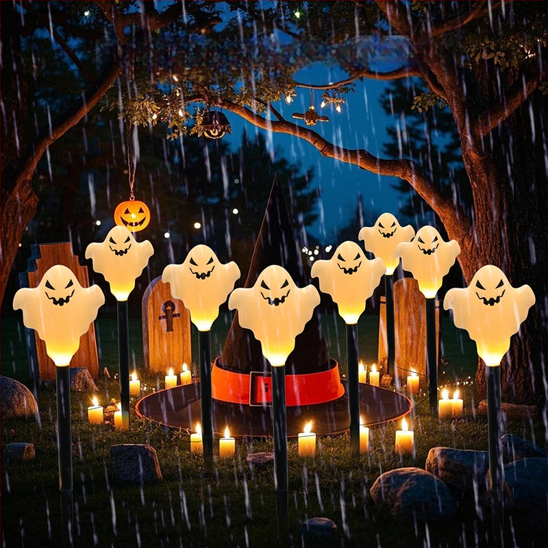 LED Helovino žemės šviestuvai pievoms ir kiemui, saulės energija, 0.06W, IP44, model Halloween Ground Solar 2