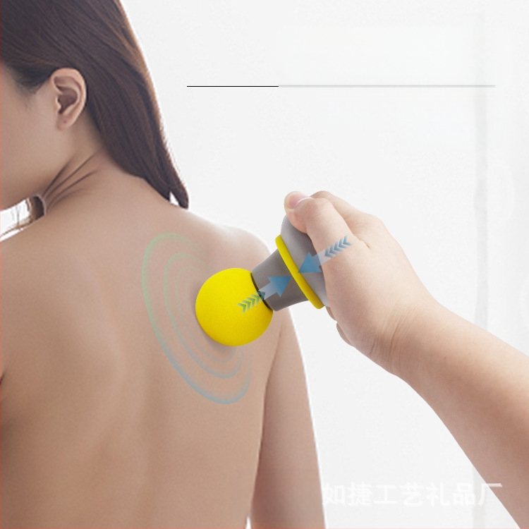 Mini fascia masažuoklis raumenų atsipalaidavimui – USB maitintimas, modelis RJ-R088, viena masažo galvutė, tinkama kaklui, nugarai, šlaunims, kojoms ir pėdoms, mušimo ir bakstelėjimo technikos