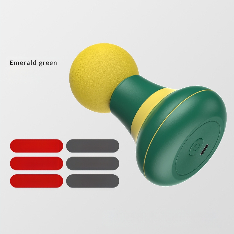 Mini fascia masažuoklis raumenų atsipalaidavimui – USB maitintimas, modelis RJ-R088, viena masažo galvutė, tinkama kaklui, nugarai, šlaunims, kojoms ir pėdoms, mušimo ir bakstelėjimo technikos