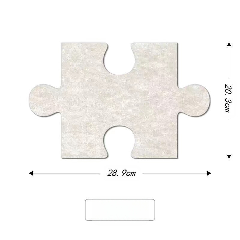 Триизмерен филцов стенен декор с дизайн на пъзел за стени в общежитие — модерен минималистичен стил, марка Unique, материал: Друг