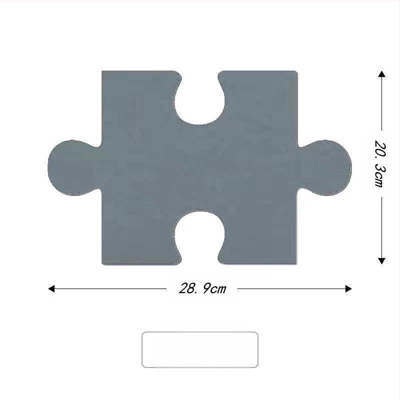 Триизмерен филцов стенен декор с дизайн на пъзел за стени в общежитие — модерен минималистичен стил, марка Unique, материал: Друг