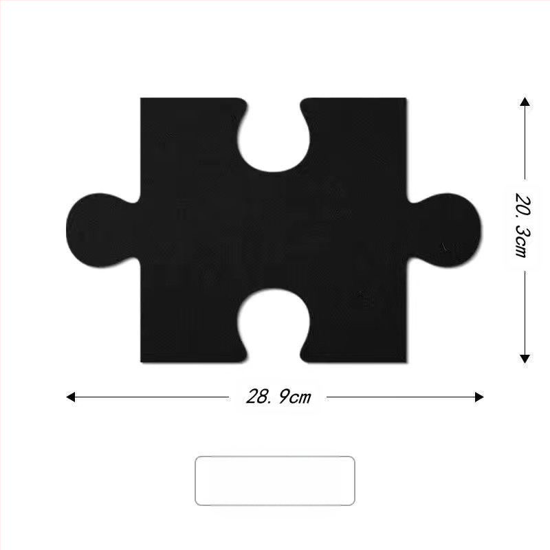 Триизмерен филцов стенен декор с дизайн на пъзел за стени в общежитие — модерен минималистичен стил, марка Unique, материал: Друг