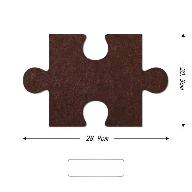 Триизмерен филцов стенен декор с дизайн на пъзел за стени в общежитие — модерен минималистичен стил, марка Unique, материал: Друг