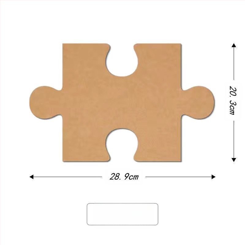 Триизмерен филцов стенен декор с дизайн на пъзел за стени в общежитие — модерен минималистичен стил, марка Unique, материал: Друг