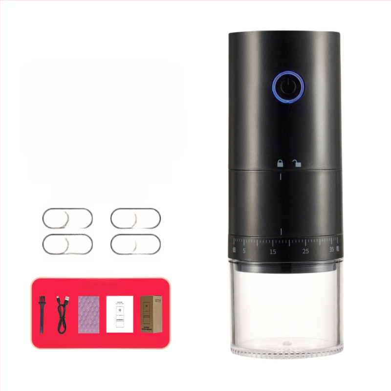 Mingxi elektrinis kavos malūnas pupelėms — automatinis, ABS korpusas, svoris 0,43 kg, pritaikymas galimas