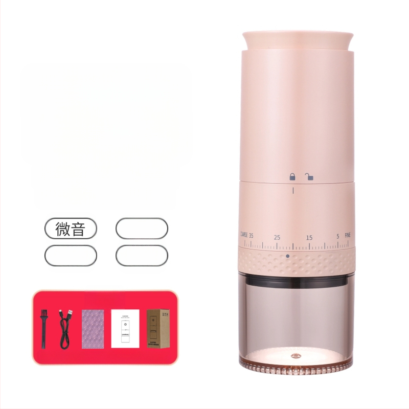 Mingxi elektrinis kavos malūnas pupelėms — automatinis, ABS korpusas, svoris 0,43 kg, pritaikymas galimas