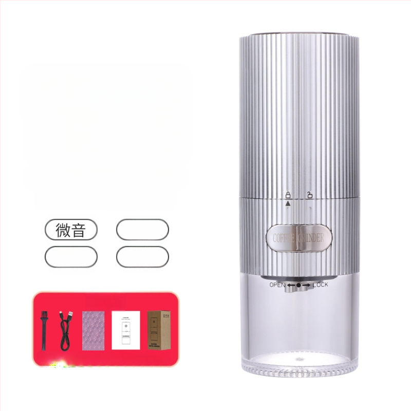 Mingxi elektrinis kavos malūnas pupelėms — automatinis, ABS korpusas, svoris 0,43 kg, pritaikymas galimas