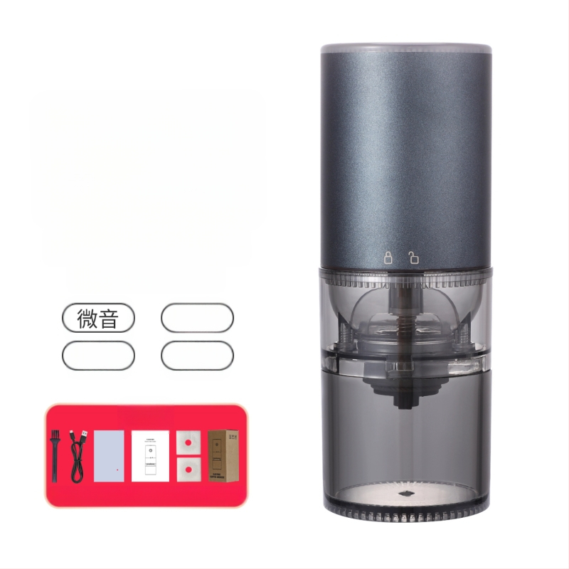 Mingxi elektrinis kavos malūnas pupelėms — automatinis, ABS korpusas, svoris 0,43 kg, pritaikymas galimas