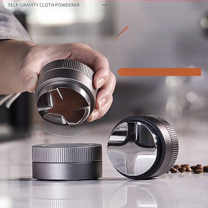 Nerūdijančio plieno gravitacinis espresso tampas, reguliuojamas aukštis, 390 g