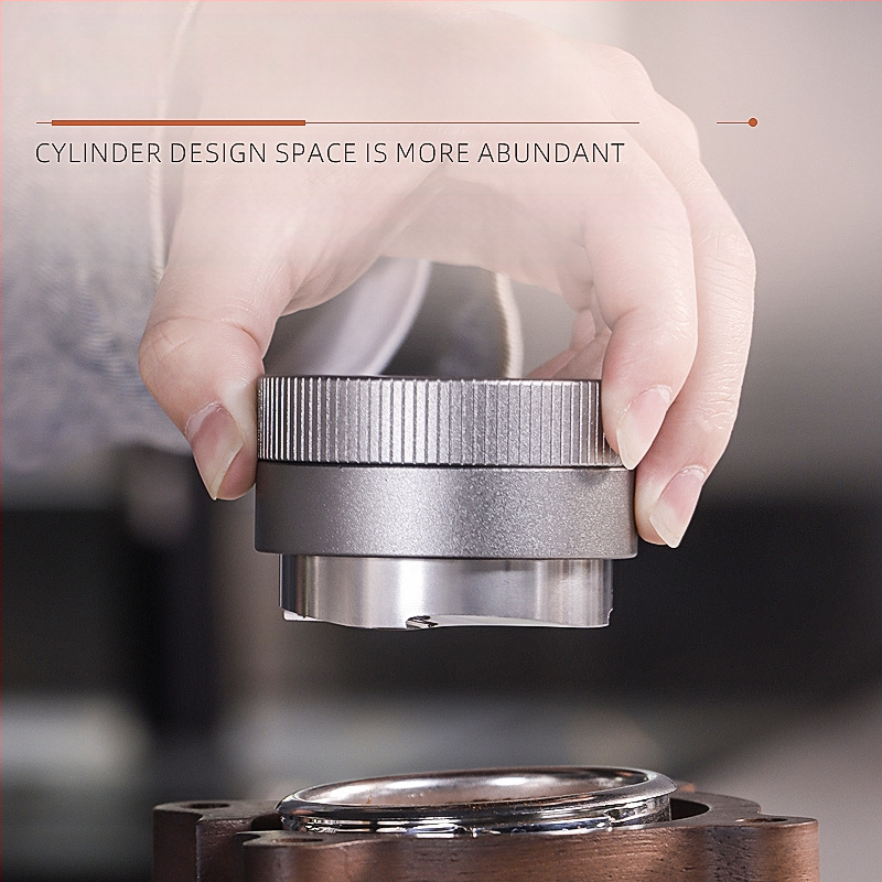 Nerūdijančio plieno gravitacinis espresso tampas, reguliuojamas aukštis, 390 g