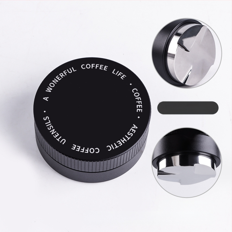 Nerūdijančio plieno gravitacinis espresso tampas, reguliuojamas aukštis, 390 g