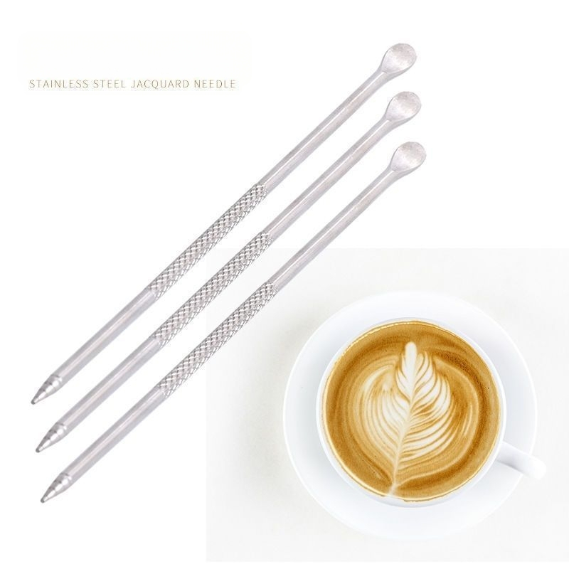 Latte art indas su matavimo skale ir siauru išpylimu