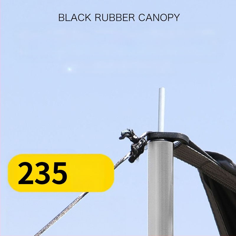 Vinilinė pavėsinė palapinė su stalu ir kėdėmis – kemptingo komplektas iš šešių dalių, apsauga nuo saulės, vėjo ir lietaus, didelis skėtis; keturi metų laikai, svoris 2900 g, stiebo medžiaga: sustiprintas geležies strypas, išorinė palapinė: titano juoda dan