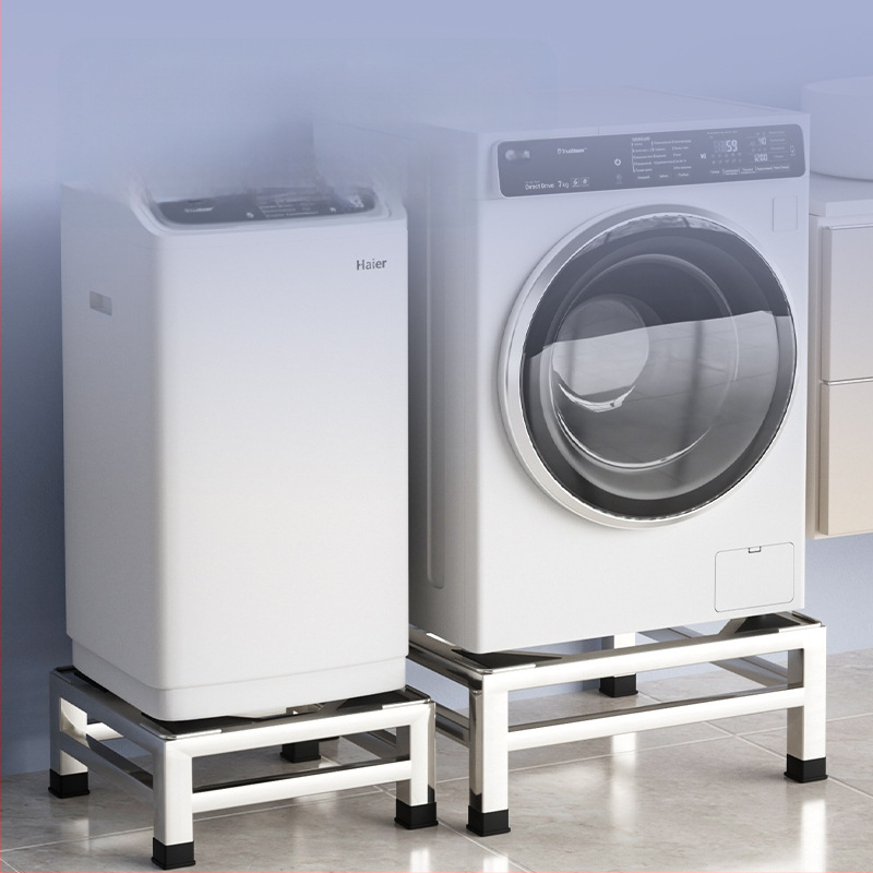 Nerūdijančio plieno skalbimo mašinos pagrindas laikiklis, modelis JX00039, vieno aukšto konstrukcija, CE sertifikatas