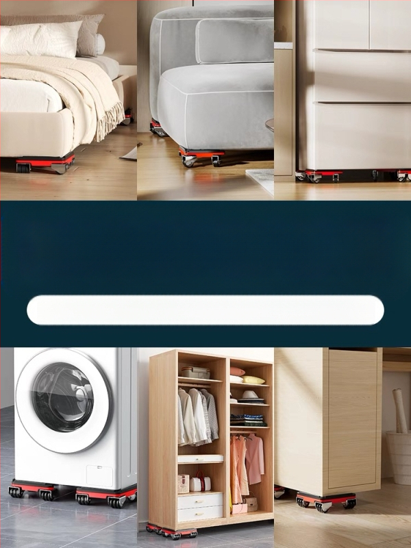 Universali judama pagrindė su pasukamaisiais ratais sunkiojo baldų ir šaldytuvų pervežimui