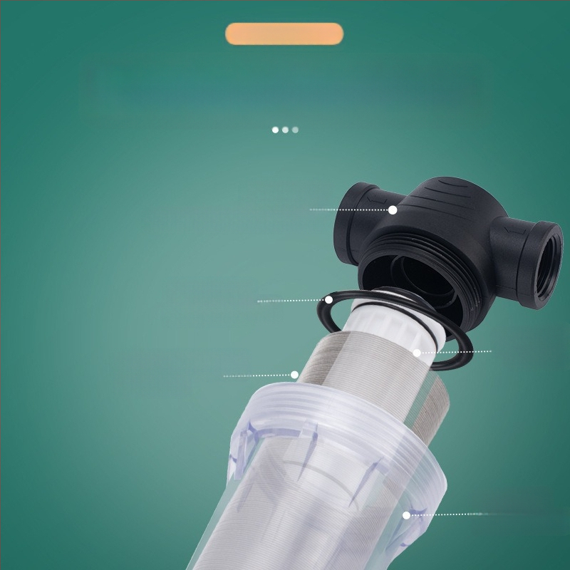 Veevoolu eelfilter 304 roostevabast terasest, läbipaistev visuaalne filter, Mileage bränd, kaasaegne minimalistlik stiil