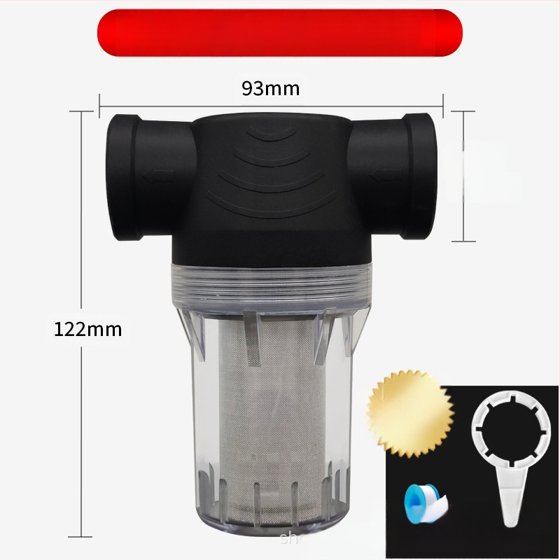 Veevoolu eelfilter 304 roostevabast terasest, läbipaistev visuaalne filter, Mileage bränd, kaasaegne minimalistlik stiil